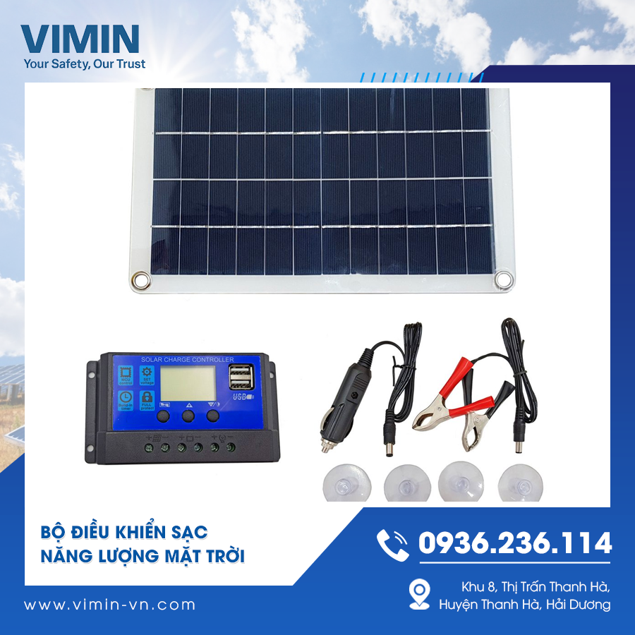Bộ điều khiển sạc năng lượng mặt trời – Giải pháp tối ưu từ Công ty TNHH Vimin